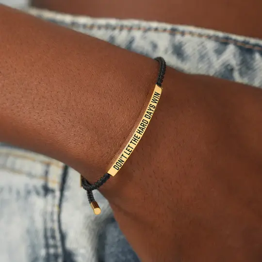 Motivational Bracelet for Self-Confidence & Strength