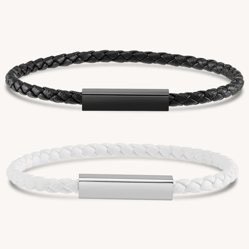 Magnetic Leather Couple Bracelets