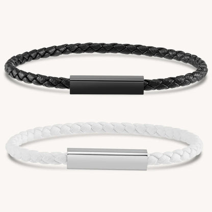 Magnetic Leather Couple Bracelets