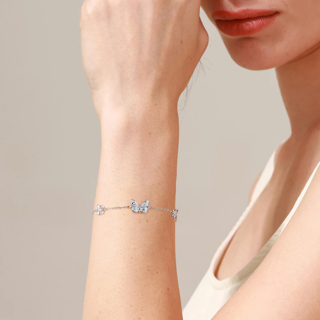 Luminous Dream Blue Butterfly Bracelet