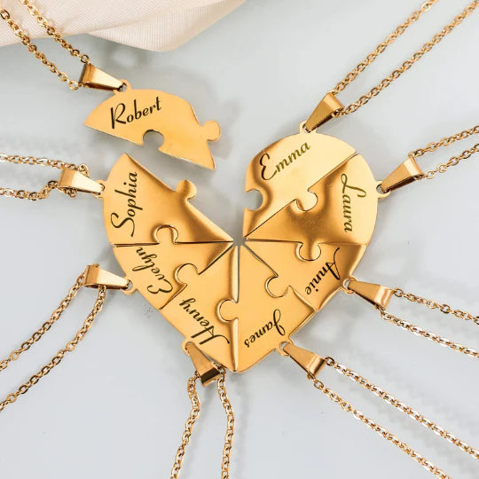 Heart Puzzle Necklace