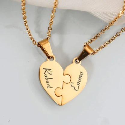 Heart Puzzle Necklace