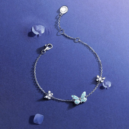 Luminous Dream Blue Butterfly Bracelet