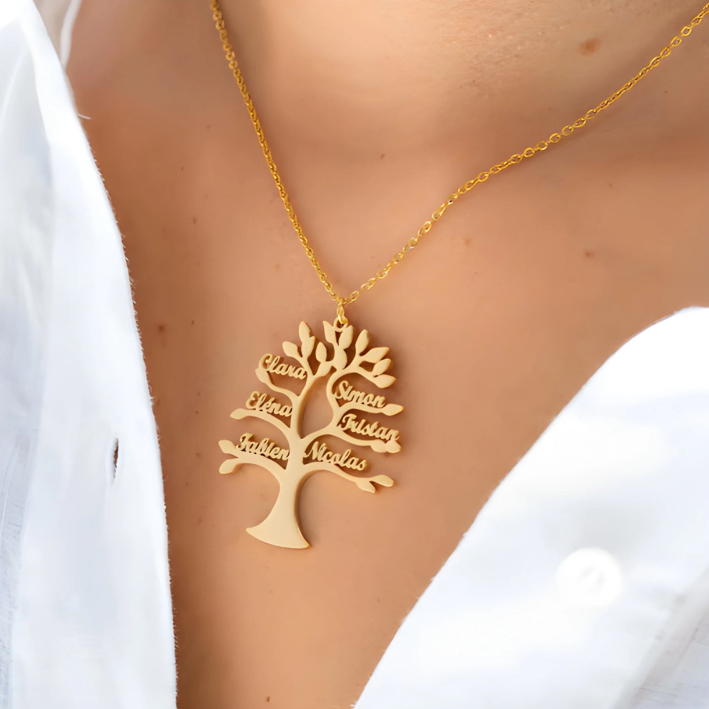 Personalized Family Tree Necklace