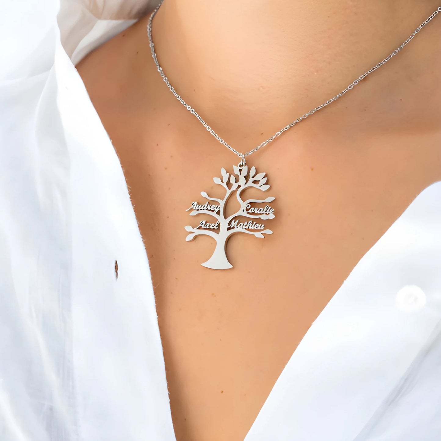Personalized Family Tree Necklace