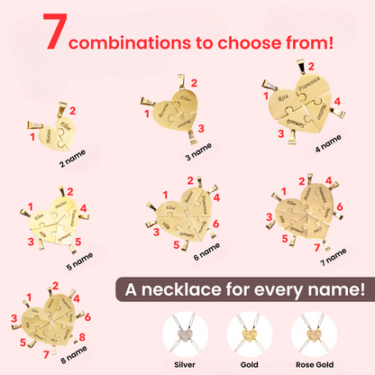 Heart Puzzle Necklace