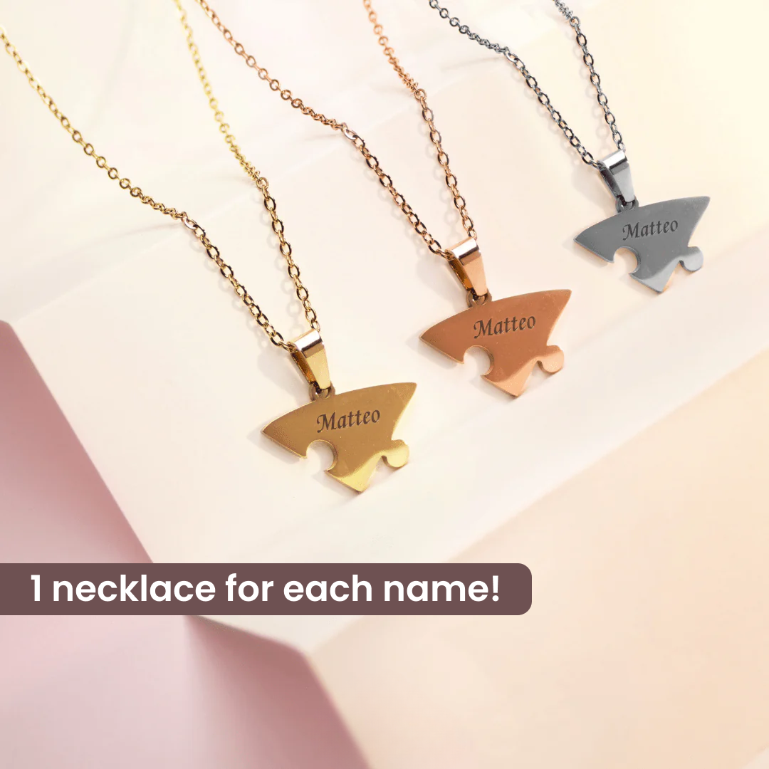 Heart Puzzle Necklace