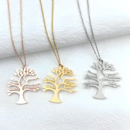 Personalized Family Tree Necklace