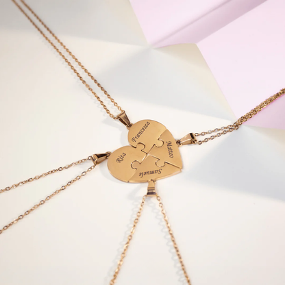 Heart Puzzle Necklace
