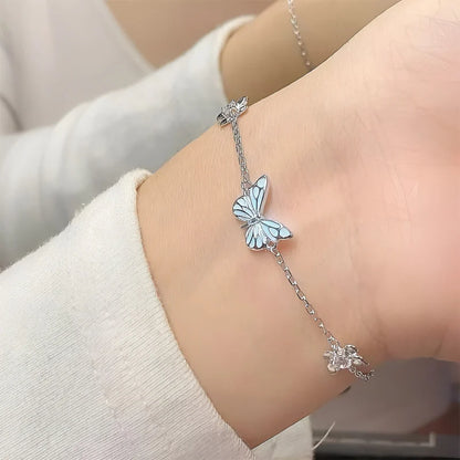 Luminous Dream Blue Butterfly Bracelet