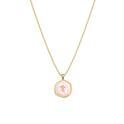 Cross Necklace for Women-Dainty Gold Plated Cross Pendant