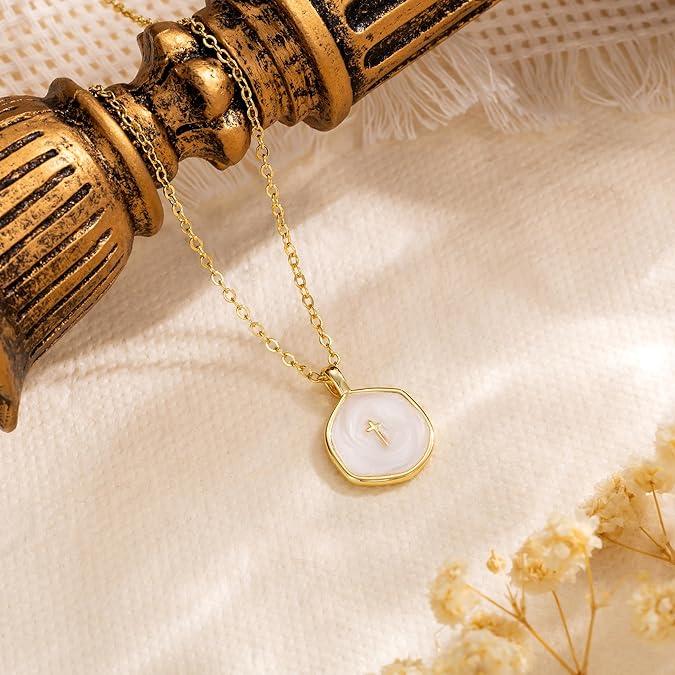 Cross Necklace for Women-Dainty Gold Plated Cross Pendant
