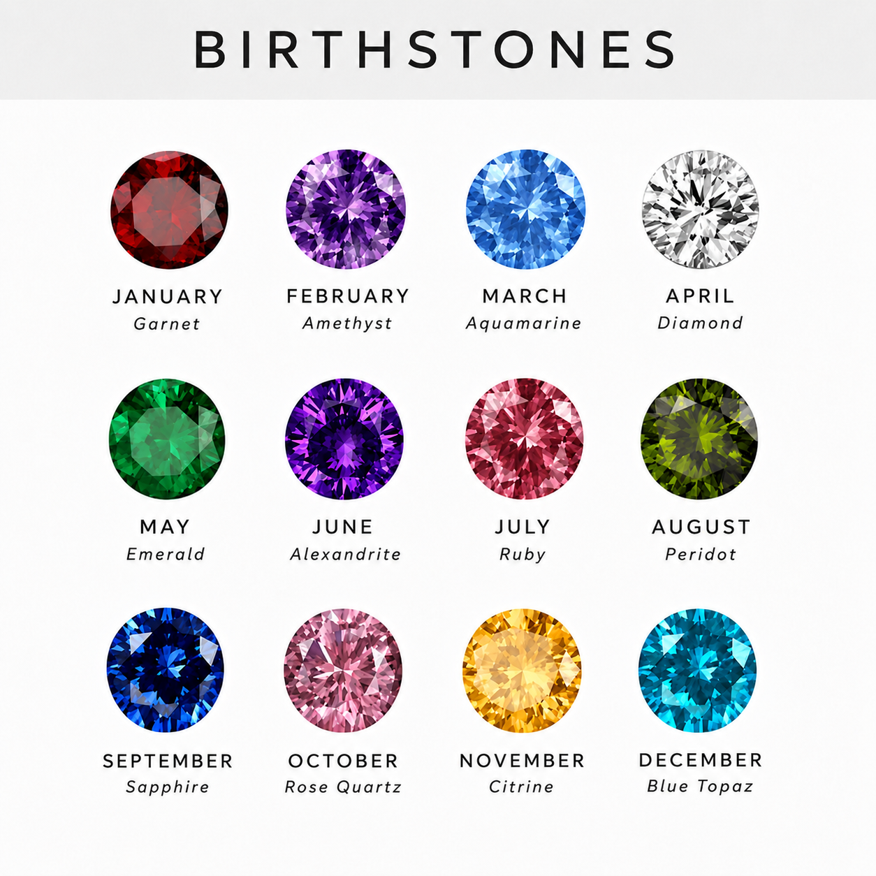 Two Birthstone Heart Ring