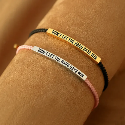 Motivational Bracelet for Self-Confidence & Strength