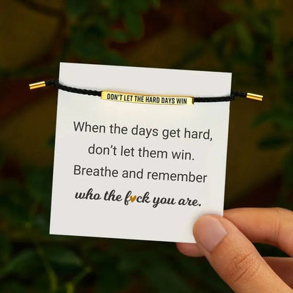 Motivational Bracelet for Self-Confidence & Strength