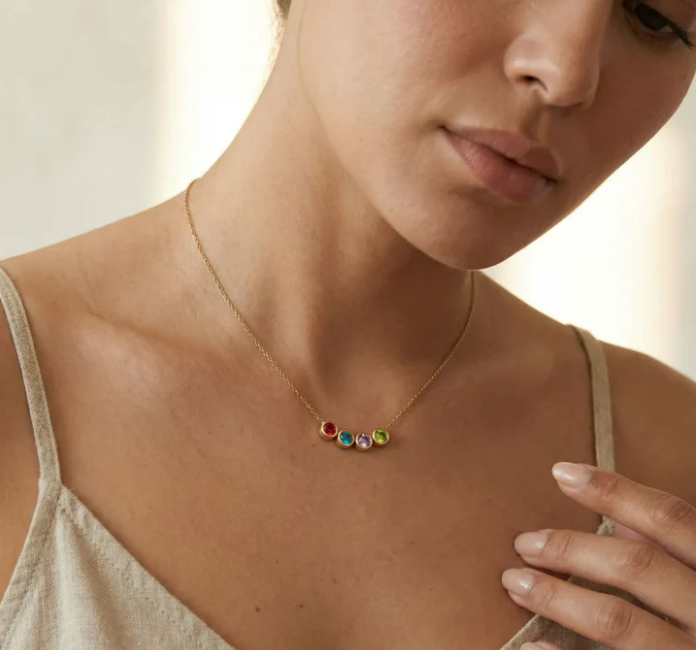 Personalized Birthstone Necklace
